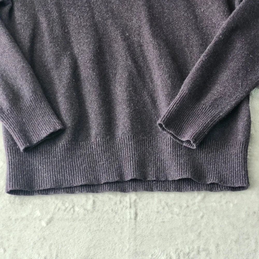 Banana Republic Men's Crewneck Italian Yarn by Filpucci‎ Purple Gray Size Medium